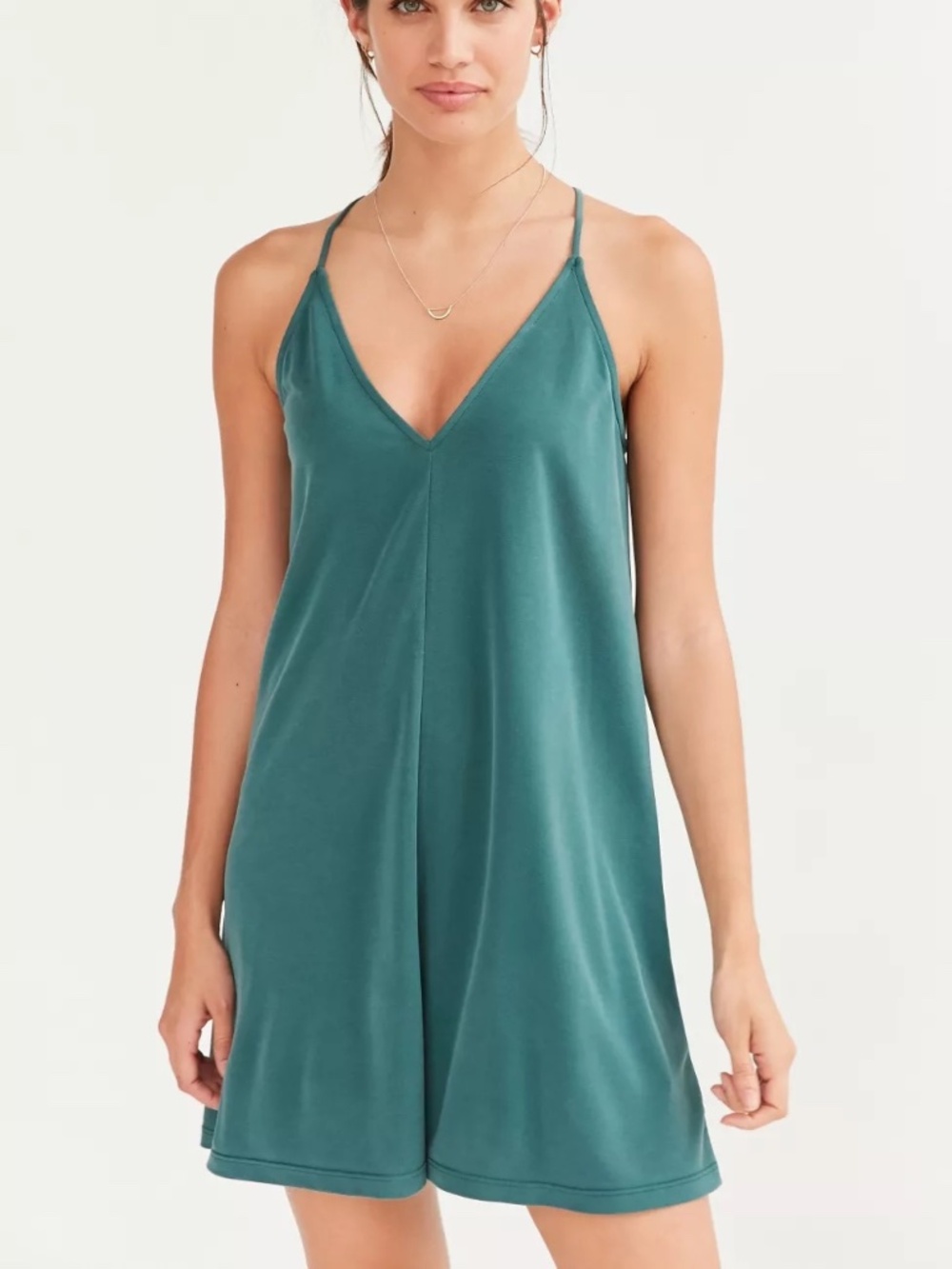 silence + noise Casual Mini Halter Slip Dress